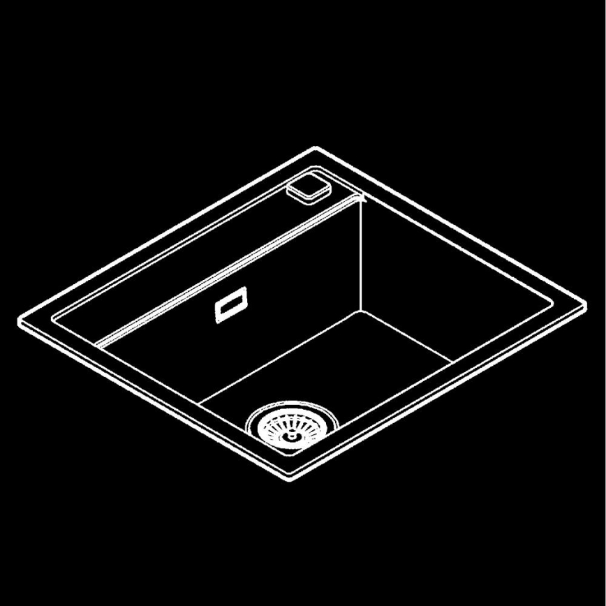 GROHE 31651AP0 - Fregadero de cocina K700 560 × 510 mm granito/negro