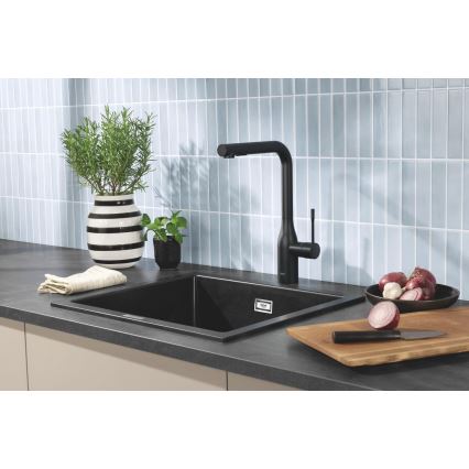 GROHE 31651AP0 - Fregadero de material compuesto K700 560 × 510 mm negro