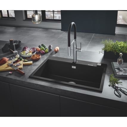 GROHE 31652AP0 - Fregadero de composite K700 780 × 510 mm negro