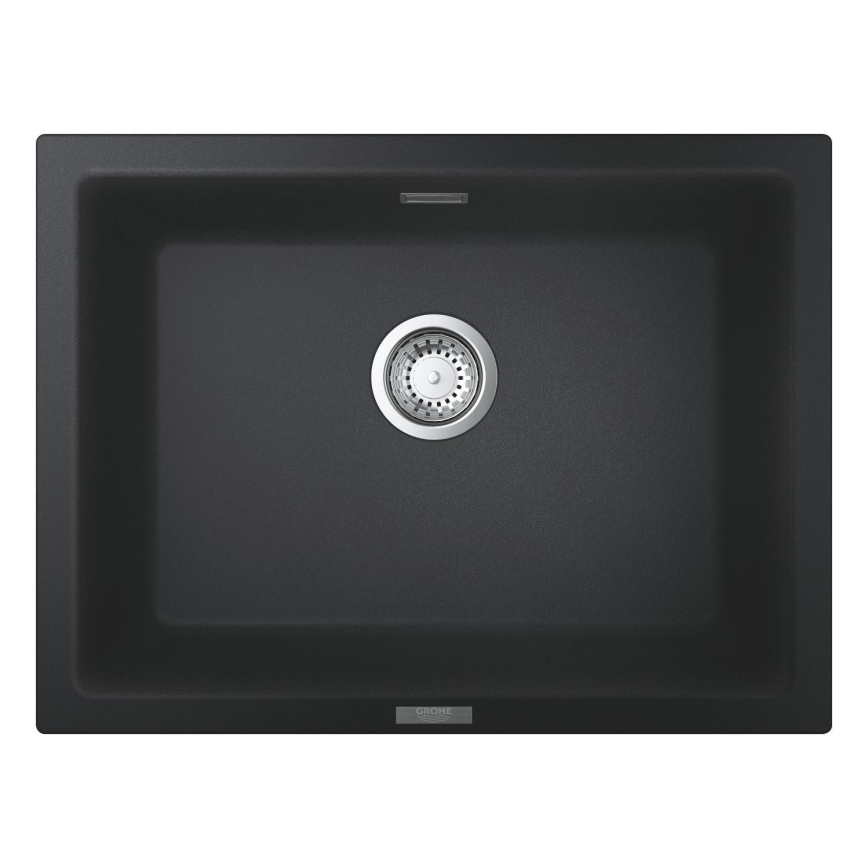 GROHE 31655AP0 - Fregadero K700U 610 × 460 mm piedra negra/negro