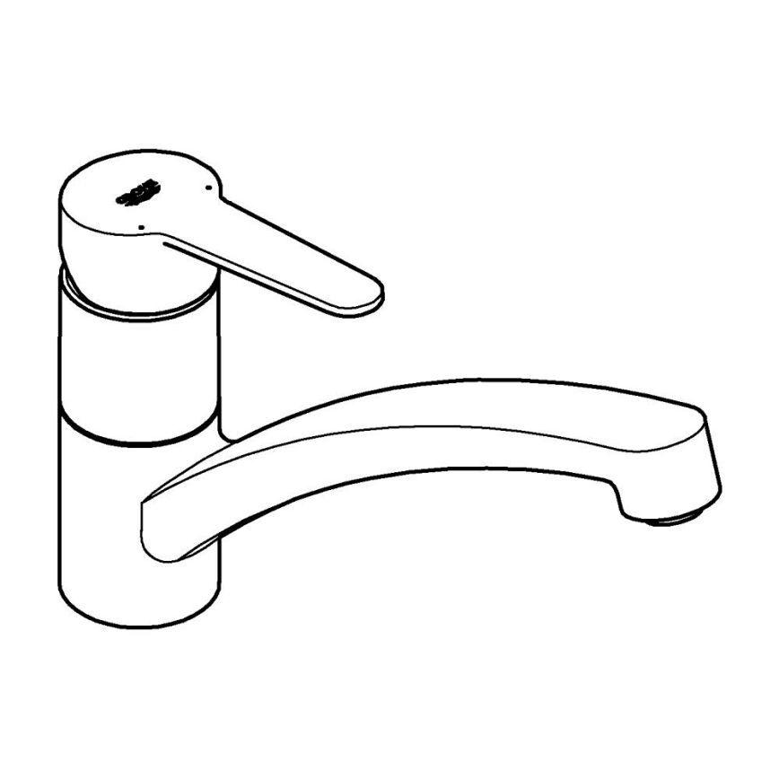 GROHE 31685000 - Grifo de fregadero STARTECO, cromo brillante