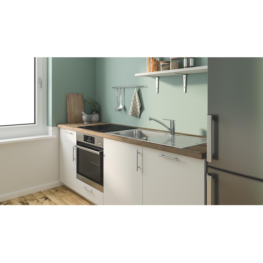 GROHE 31685000 - Grifo de fregadero STARTECO, cromo brillante