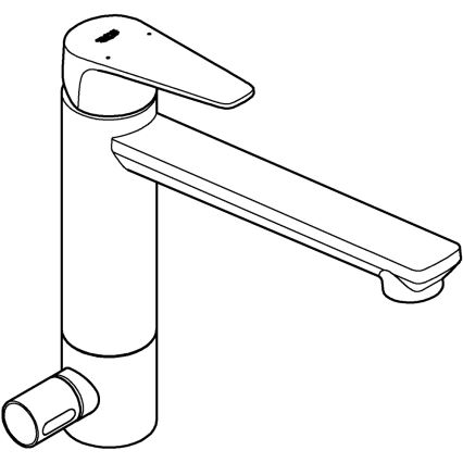 GROHE 31696000 - Grifo para fregadero BAUEDGE, cromo brillante