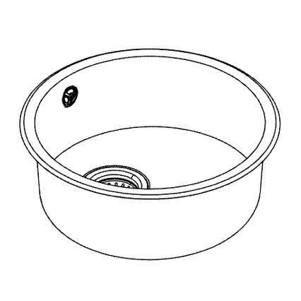 GROHE 31720SD0 - Fregadero K200 440 x 440 x 180 acero inoxidable