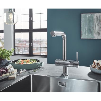 GROHE 31726SD0 - Fregadero de cocina K700 550 × 450 mm acero inoxidable