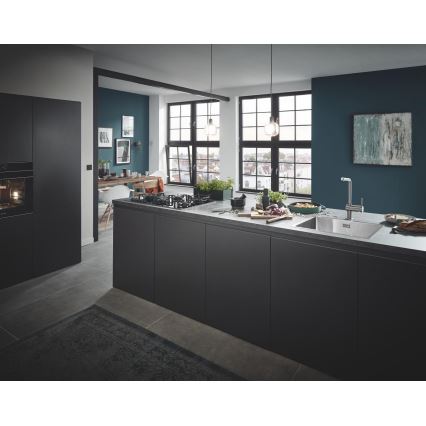 GROHE 31726SD0 - Fregadero de cocina K700 550 × 450 mm acero inoxidable