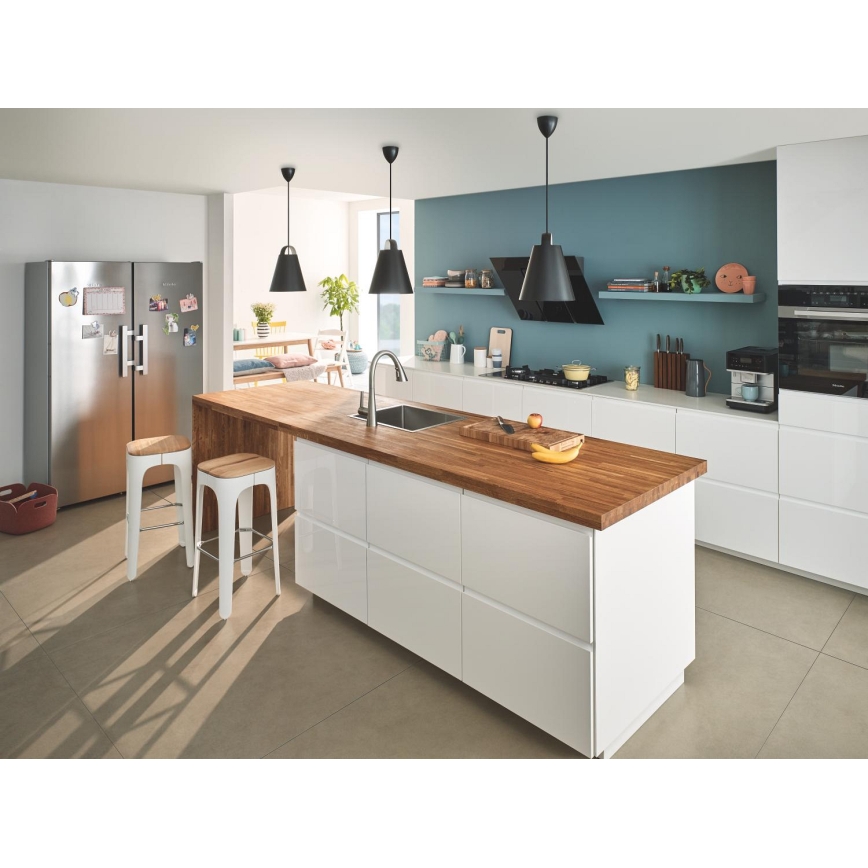 GROHE 31726SD0 - Fregadero de cocina K700 550 × 450 mm acero inoxidable