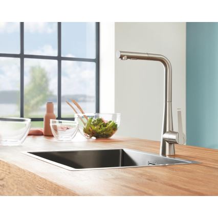 GROHE 31726SD0 - Fregadero de cocina K700 550 × 450 mm de acero inoxidable