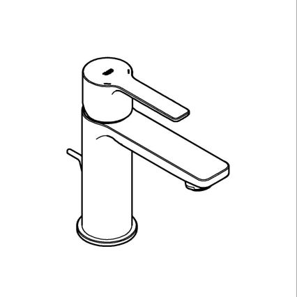 GROHE 32109GL1 - Grifo de lavabo LINEARE, tamaño XS, dorado