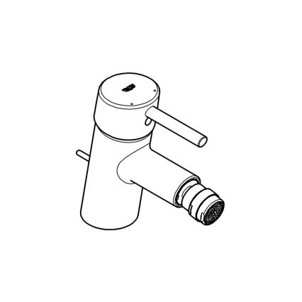 GROHE 32208001 - Grifo para bidé CONCETTO DN 15 cromo brillante