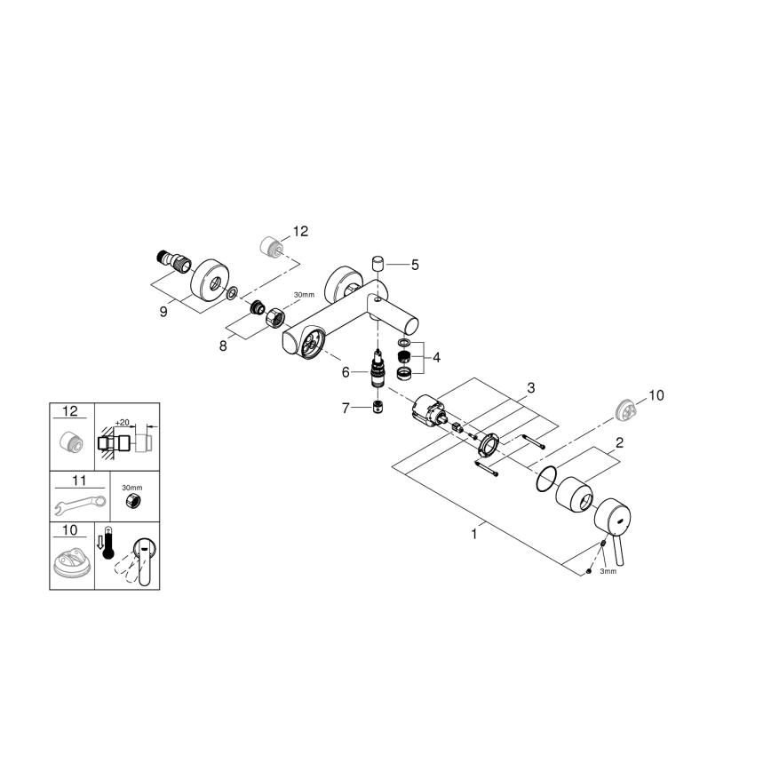 GROHE 32211001 - Grifo de bañera CONCETTO DN 15 cromo brillante