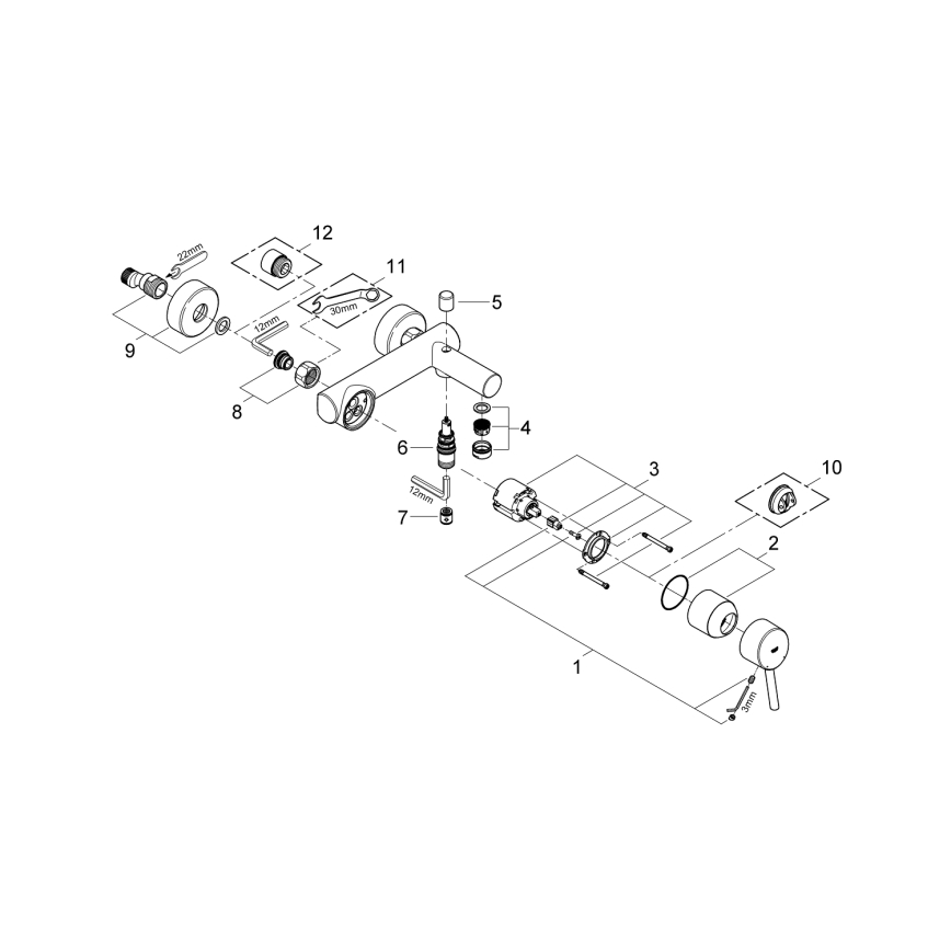 GROHE 32211001 - Grifo de bañera CONCETTO DN 15 cromo brillante