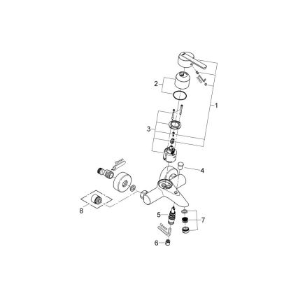 GROHE 32269000 - Grifo de bañera FEEL DN 15, cromo brillante