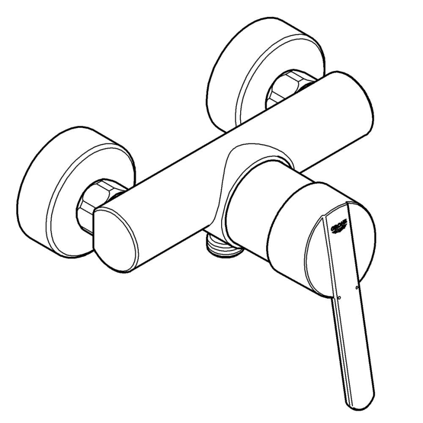 GROHE 32270000 - Mezclador de ducha FEEL DN 15 cromo brillante