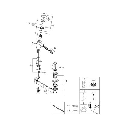 GROHE 32558000 - Grifo de bidé FEEL DN 15 cromo brillante