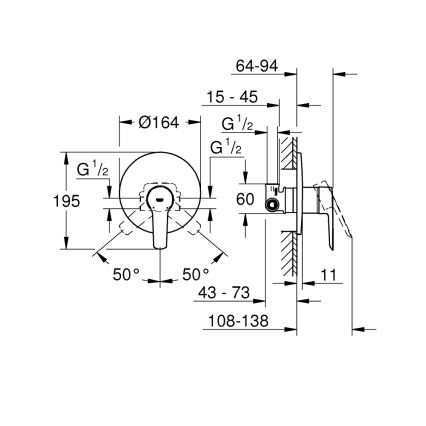 GROHE 32590002 - Grifo de ducha START, cromo brillante