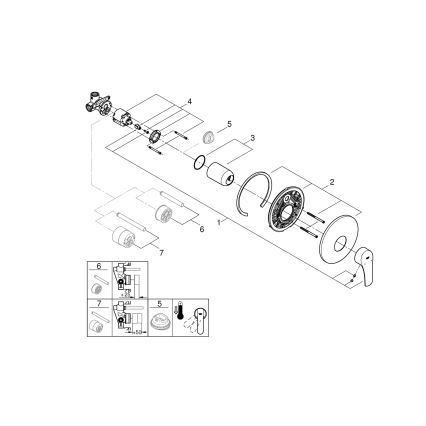 GROHE 32590002 - Grifo de ducha START, cromo brillante
