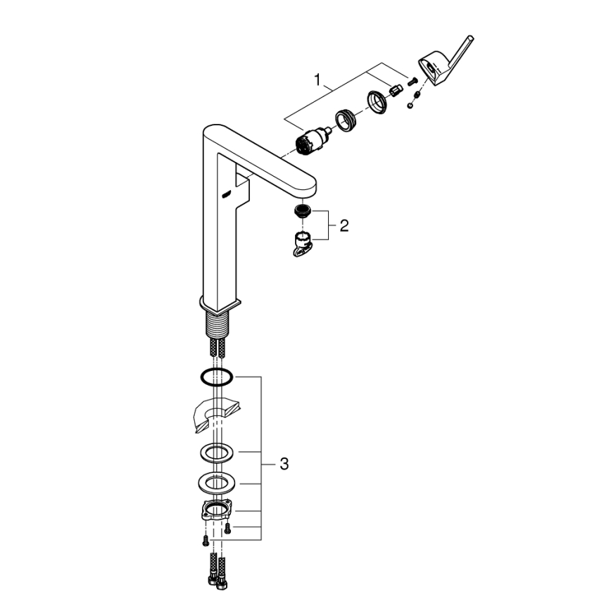 GROHE 32618003 - Grifo de lavabo PLUS XL en cromo brillante