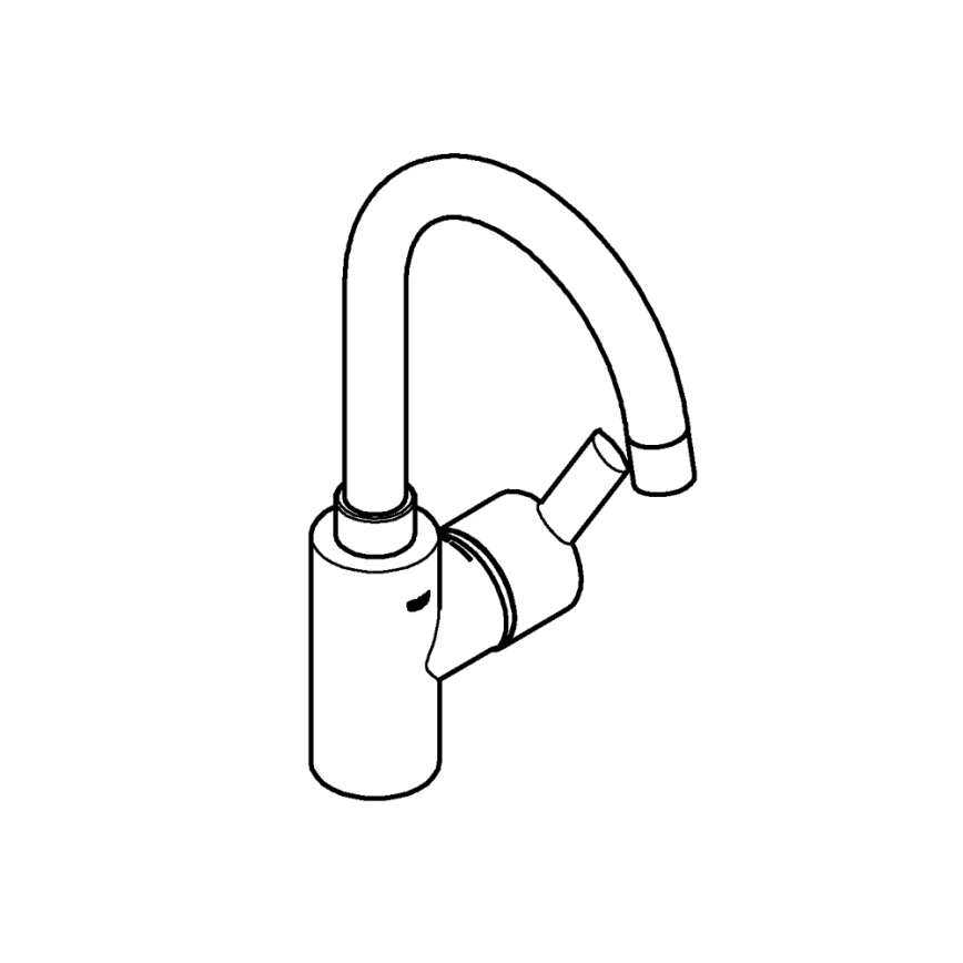 GROHE 32723001 - Grifo de lavabo FEEL, tamaño L, cromo brillante