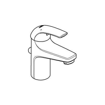 GROHE 32805000 - Grifo de lavabo BAUCURVE DN 15, cromo brillante