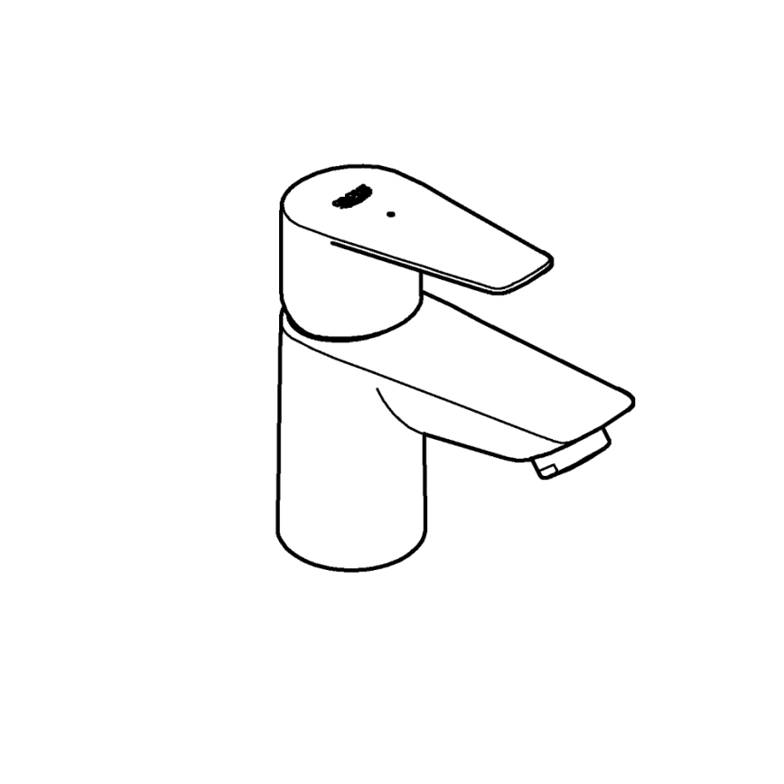 GROHE 32861001 - Grifo monomando BAUEDGE 131 mm cromo brillante