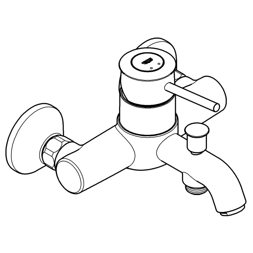 GROHE 32865000 - Grifo de bañera BAUCLASSIC DN 15, cromo brillante