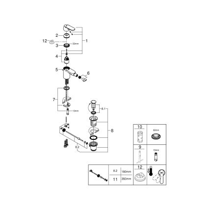 GROHE 32885000 - Grifo para bidé GET DN 15 cromo brillante