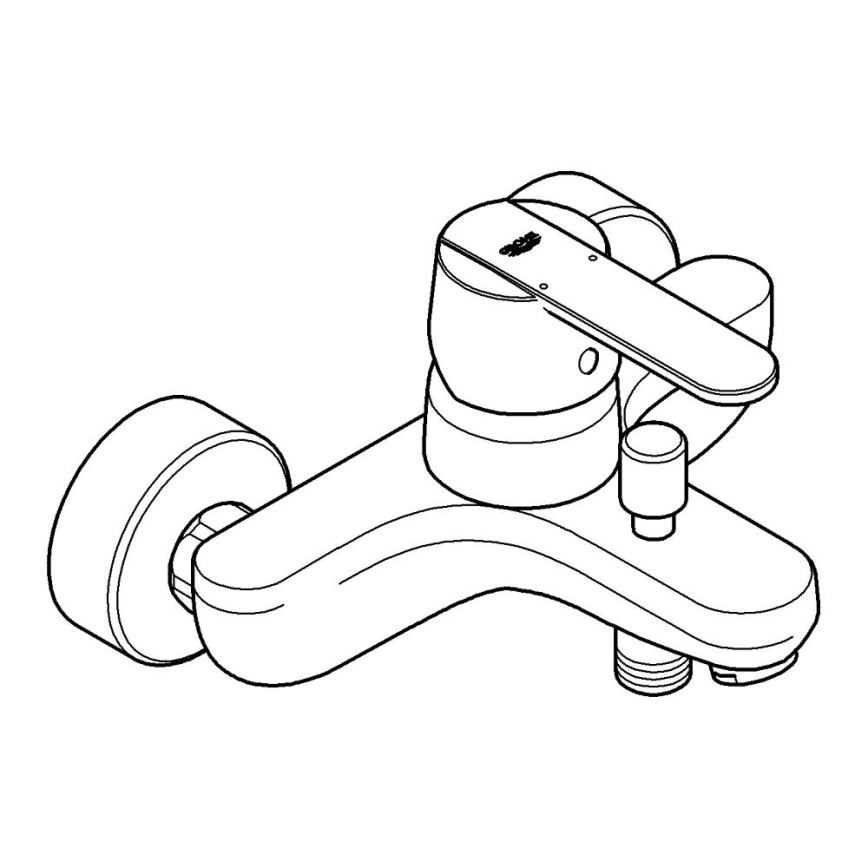 GROHE 32887000 - Grifo de bañera GET DN 15, cromado brillante