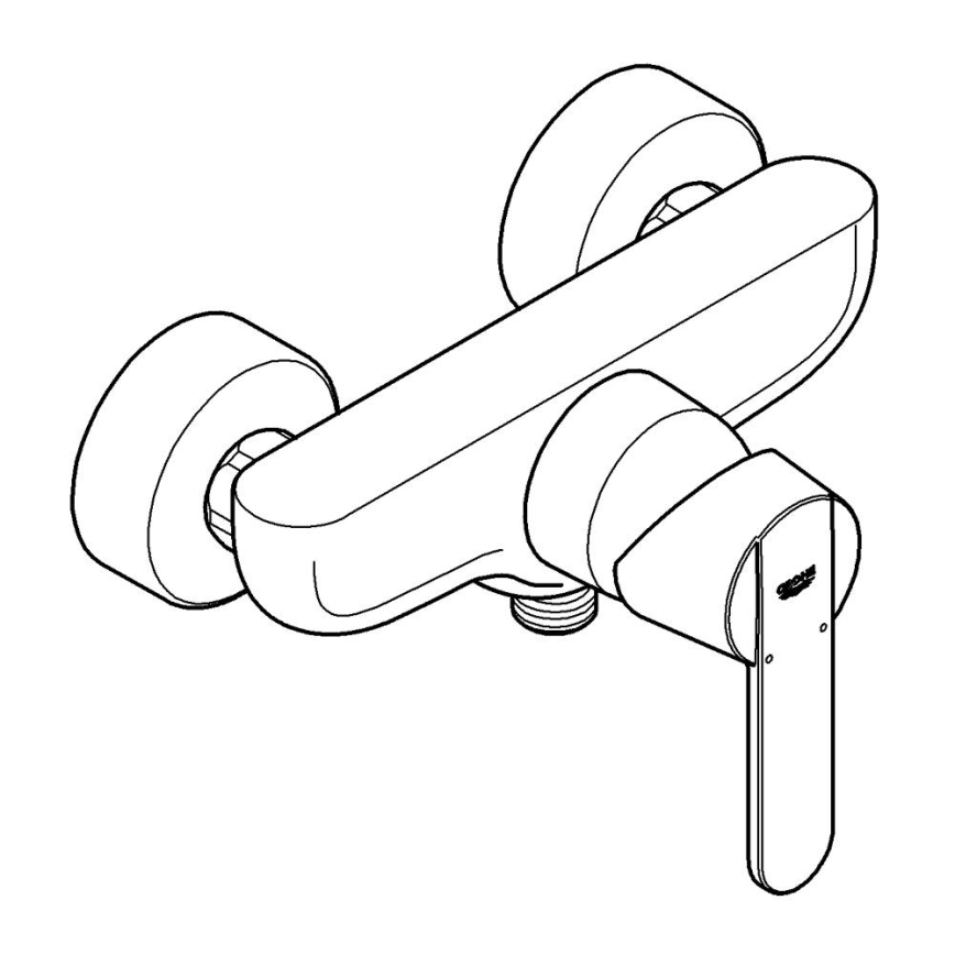 GROHE 32888000 - Grifo de ducha GET DN 15, cromo brillante