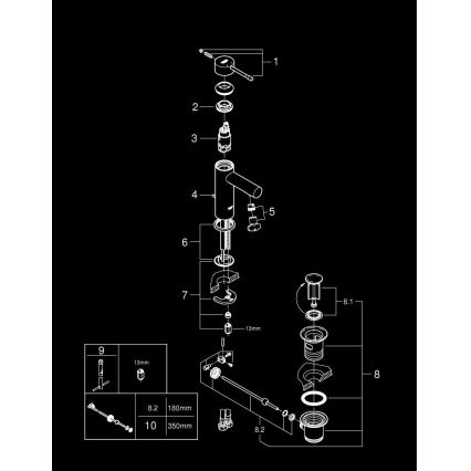 GROHE 32898001 - Grifo de lavabo ESSENCE DN 15, cromo brillante