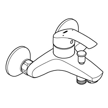 GROHE 33300002 - Grifo para bañera EUROSMART DN 15 cromo brillante