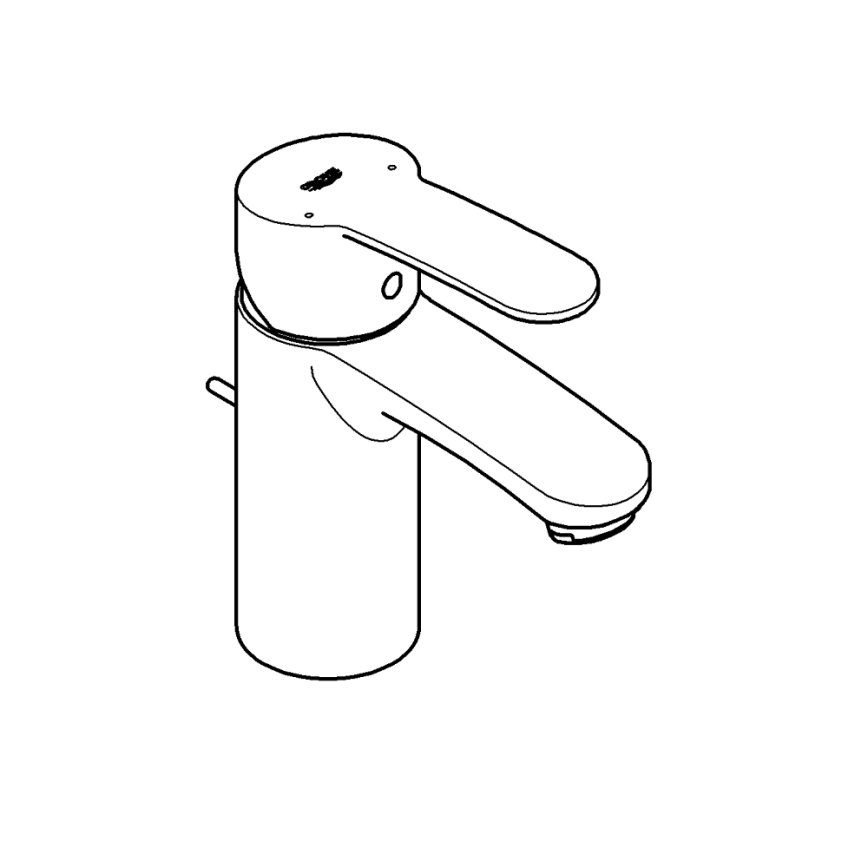 GROHE 3355220E - Grifo de lavabo EUROSTYLE COSMOPOLITAN tamaño S, acabado cromado