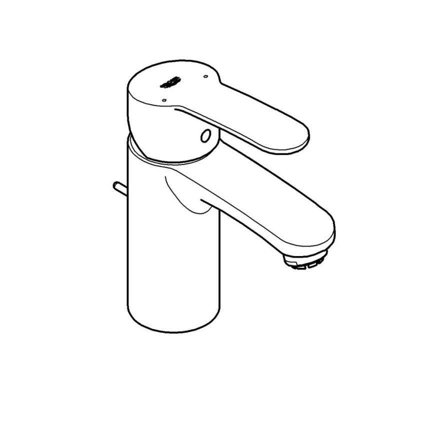 GROHE 33561002 - Grifo monomando para lavabo EUROSTYLE COSMOPOLITAN DN 15, acabado cromo brillante