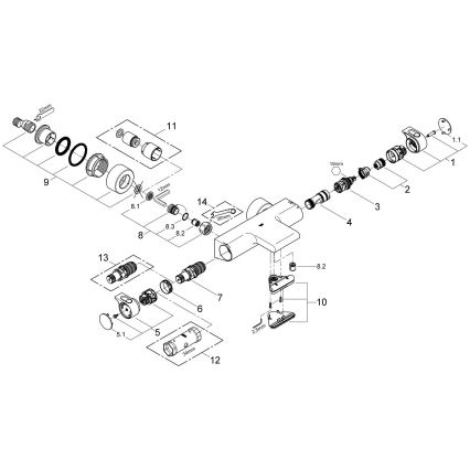GROHE 34174001 - Grifo termostático para bañera GROHTHERM 2000 172 mm cromo brillante
