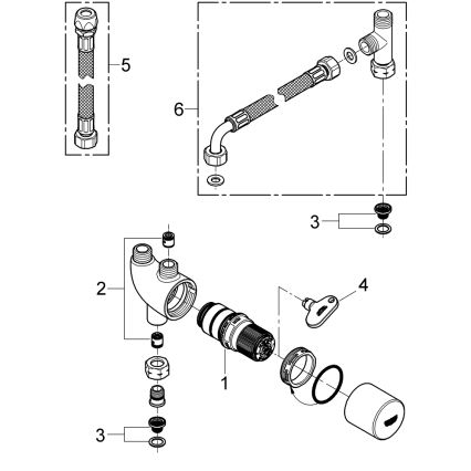 GROHE 34487000 - Protección termostática antiescaldaduras GROHTHERM MICRO cromo