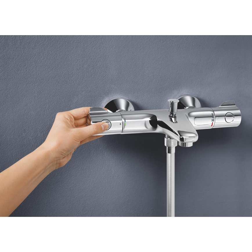 GROHE 34567000 - Grifo termostático para bañera GROHTHERM 800 DN 15, cromo brillante