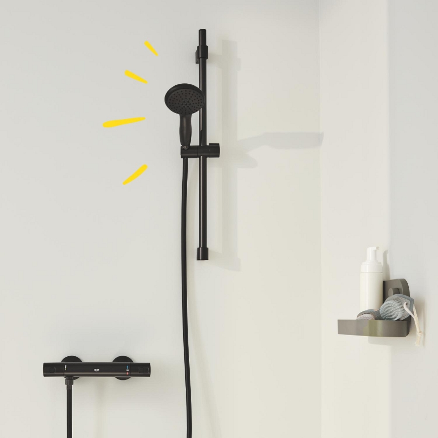 GROHE 345972431 -Grifo termostático de ducha PRECISION START 12” 60 cm negro
