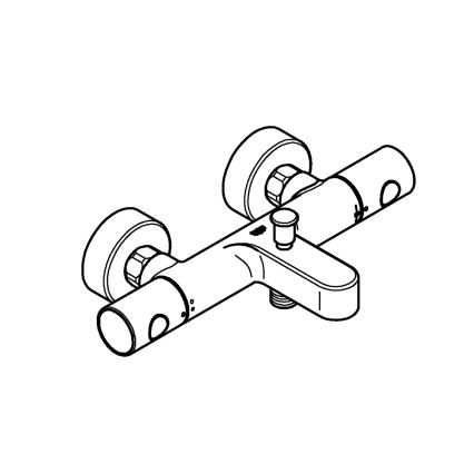 GROHE 34774000 - Grifo termostático para bañera PRECISION GET DN 15, cromo brillante