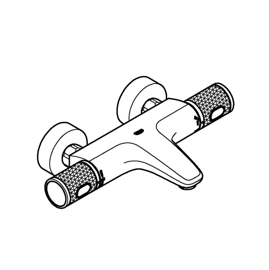 GROHE 34788000 - Mezclador termostático para bañera PRECISION FEEL DN 15, acabado en cromo brillante