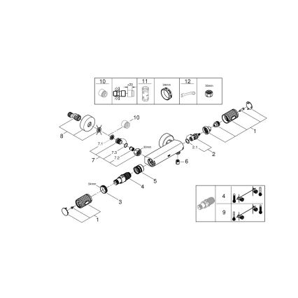 GROHE 34790000 - Grifo termostático de ducha PRECISION FEEL DN 15 cromo