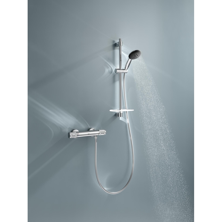 GROHE 34791001 - Conjunto de ducha termostático PRECISION FEEL de 600 mm, cromado