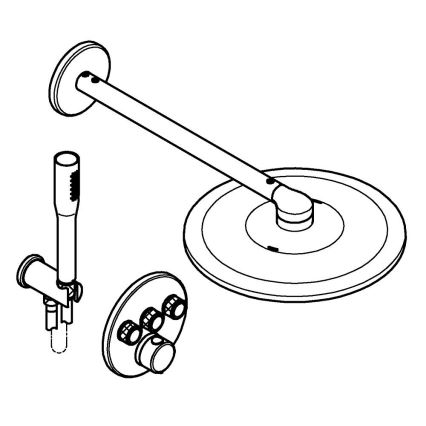 GROHE 34874000 - Sistema de ducha PRECISION SMARTCONTROL de 310 mm, cromado brillante