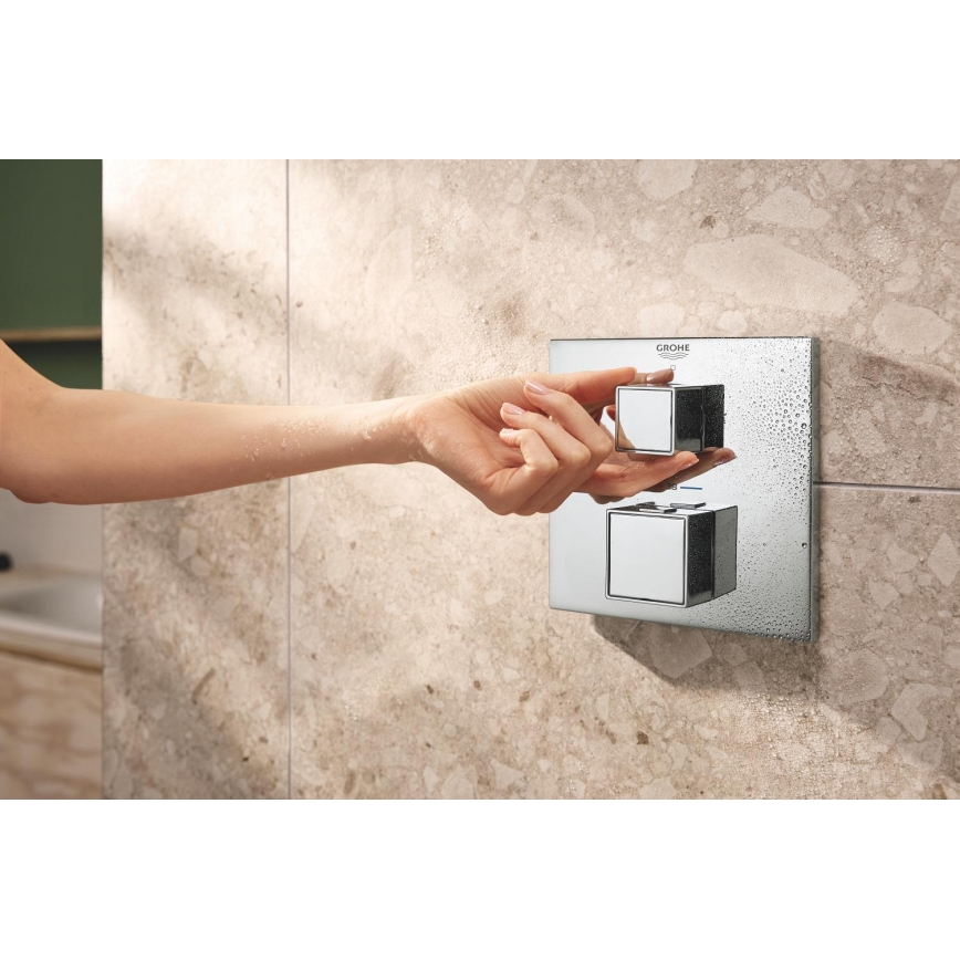 GROHE 34879000 - Sistema de ducha empotrado PRECISION CUBE 310 × 310 mm cromado