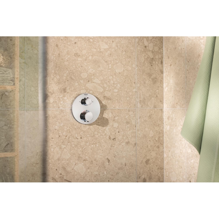 GROHE 34880000 - Batería de ducha empotrada estática GROHTHERM SMARTCONTROL cromada