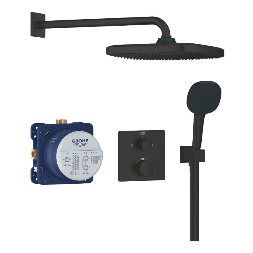 GROHE 348822430 - Set de ducha PRECISION 250 × 250 mm negro