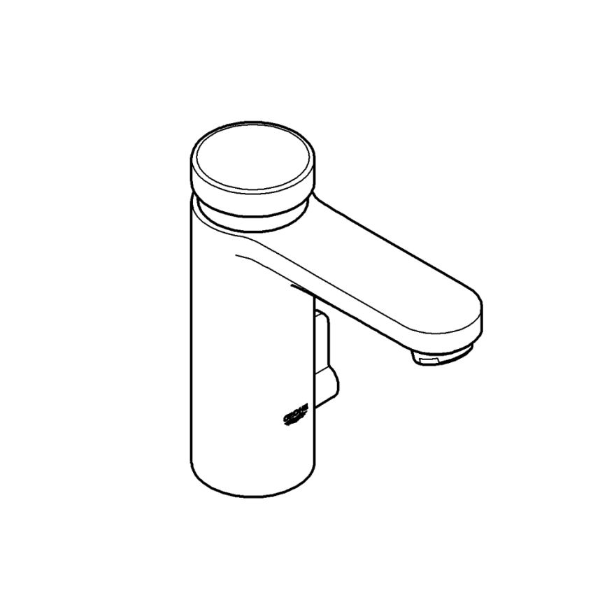 GROHE 36317000 - Grifo de lavabo con cierre automático EUROSMART COSMOPOLITAN T cromado