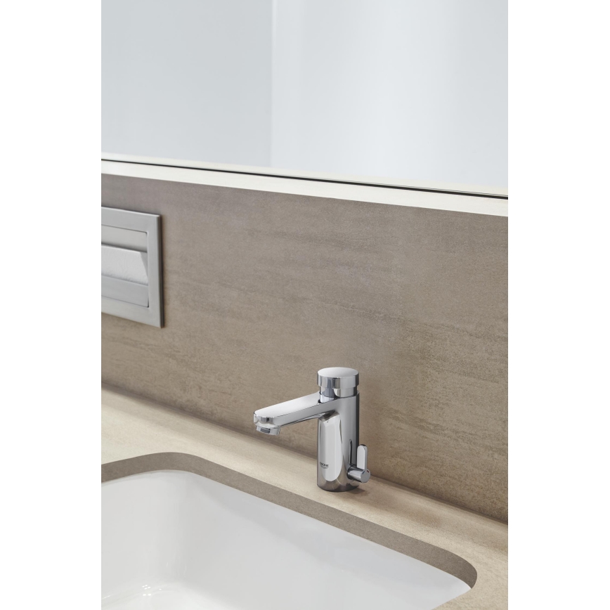 GROHE 36317000 - Grifo de lavabo con cierre automático EUROSMART COSMOPOLITAN T cromado