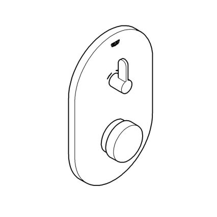 GROHE 36321000 - Grifo de ducha con cierre automático EUROSMART COSMOPOLITAN T, acabado cromado