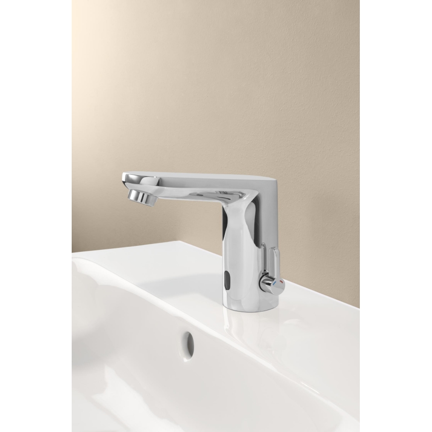 GROHE 36366002 - Grifo electrónico de lavabo GET E, cromo brillante