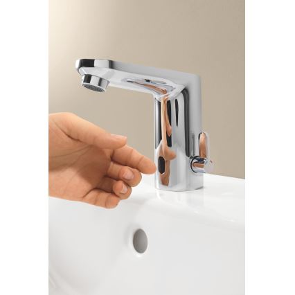 GROHE 36366002 - Grifo electrónico de lavabo GET E, cromo brillante